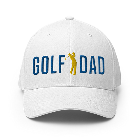 Golf Dad Long Blue - Fun MVP - WhiteFun Hat [FlexFit]Golf Dad Long Blue - Fun MVP - White