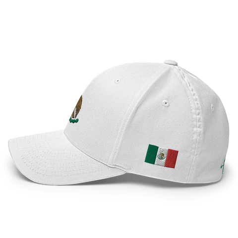 Golf Master Hat - Mexico Golfing Eagle Emblem - [white] [flex Fit]