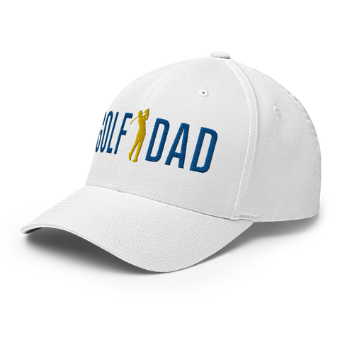 Golf Dad Long Blue - Fun MVP - WhiteFun Hat [FlexFit]Golf Dad Long Blue - Fun MVP - White