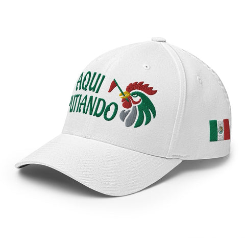 Aqui Putiando Rooster - Fun MVP - WhiteFun Hat [FlexFit]Aqui Putiando Rooster - Fun MVP - White