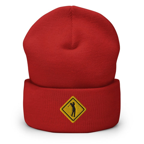 Golf Yield Sign - Fun BeanieBeanieGolf Yield Sign - Fun Beanie